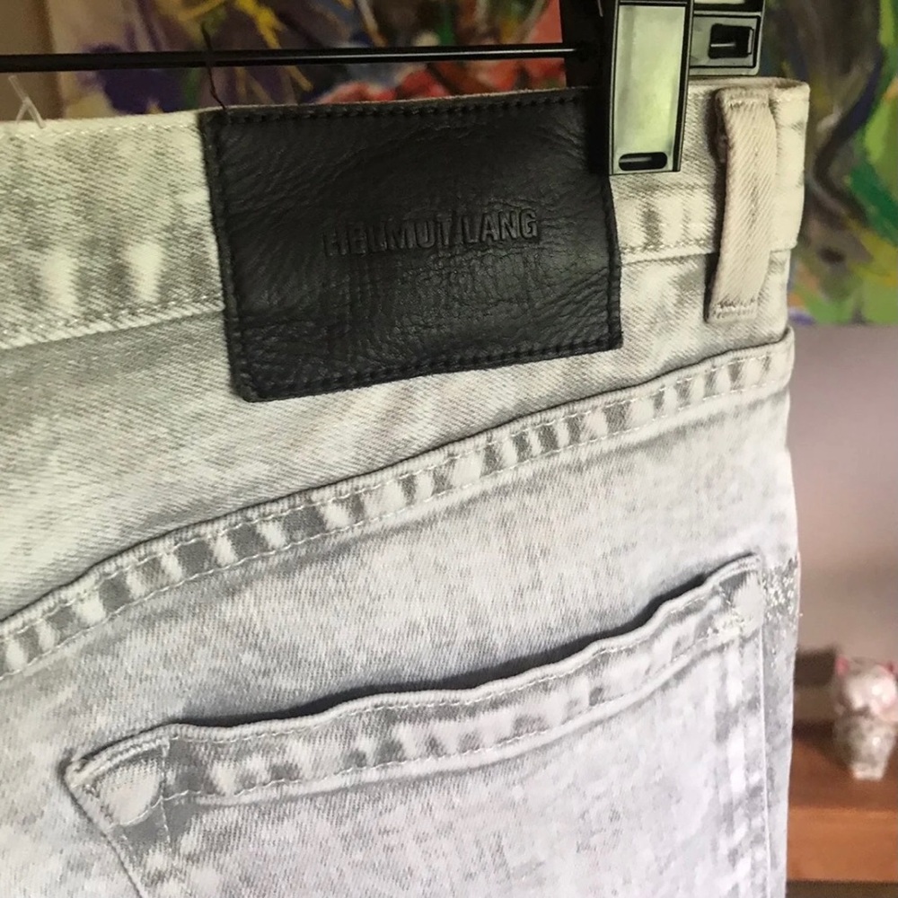 HELMUT LANG acid bleach wash jeans size 31 waist X 32” inseam - Picture 2 of 3